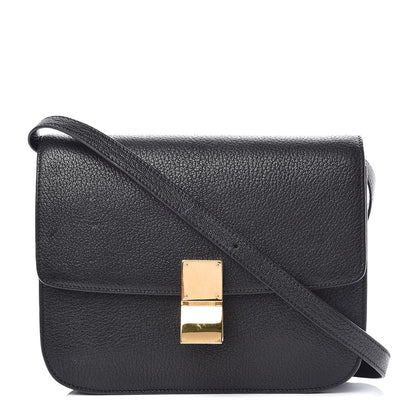 Celine Goatskin Medium Classic Box Flap Bag Black 1 of 11