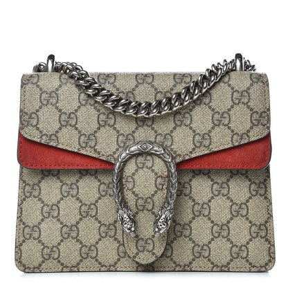 Gucci GG Supreme Monogram Mini Dionysus Shoulder Bag Hibiscus Red 1 of 11