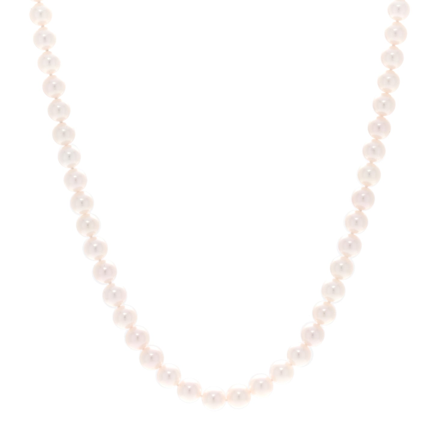 18K White Gold Akoya Pearl 6.5-7mm Essential Necklace