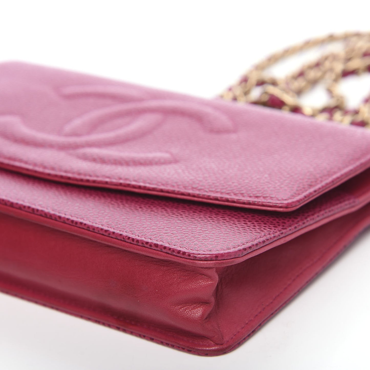 Caviar Timeless CC Wallet On Chain WOC Dark Fuchsia