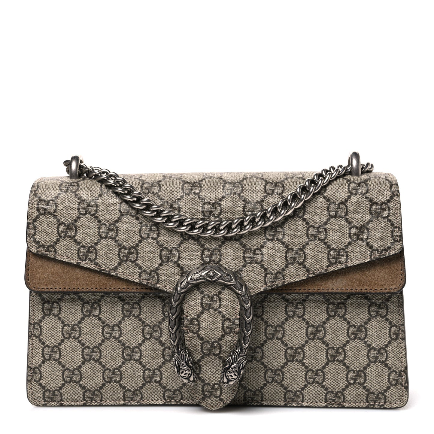 GG Supreme Monogram Small Dionysus Shoulder Bag Taupe
