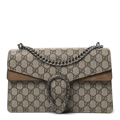 Gucci GG Supreme Monogram Small Dionysus Shoulder Bag Taupe 1 of 10