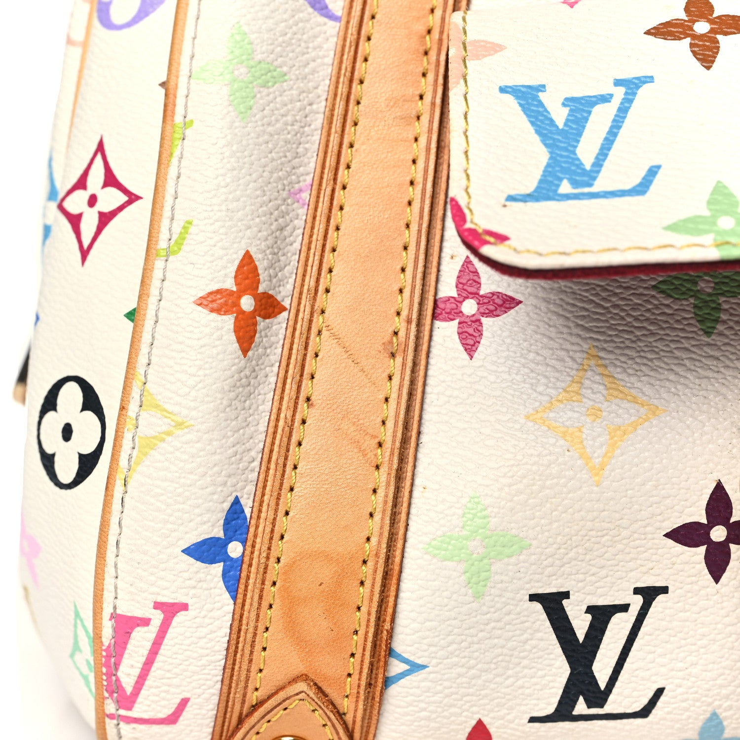 Louis Vuitton Monogram Multicolor Priscilla White 10 of 11