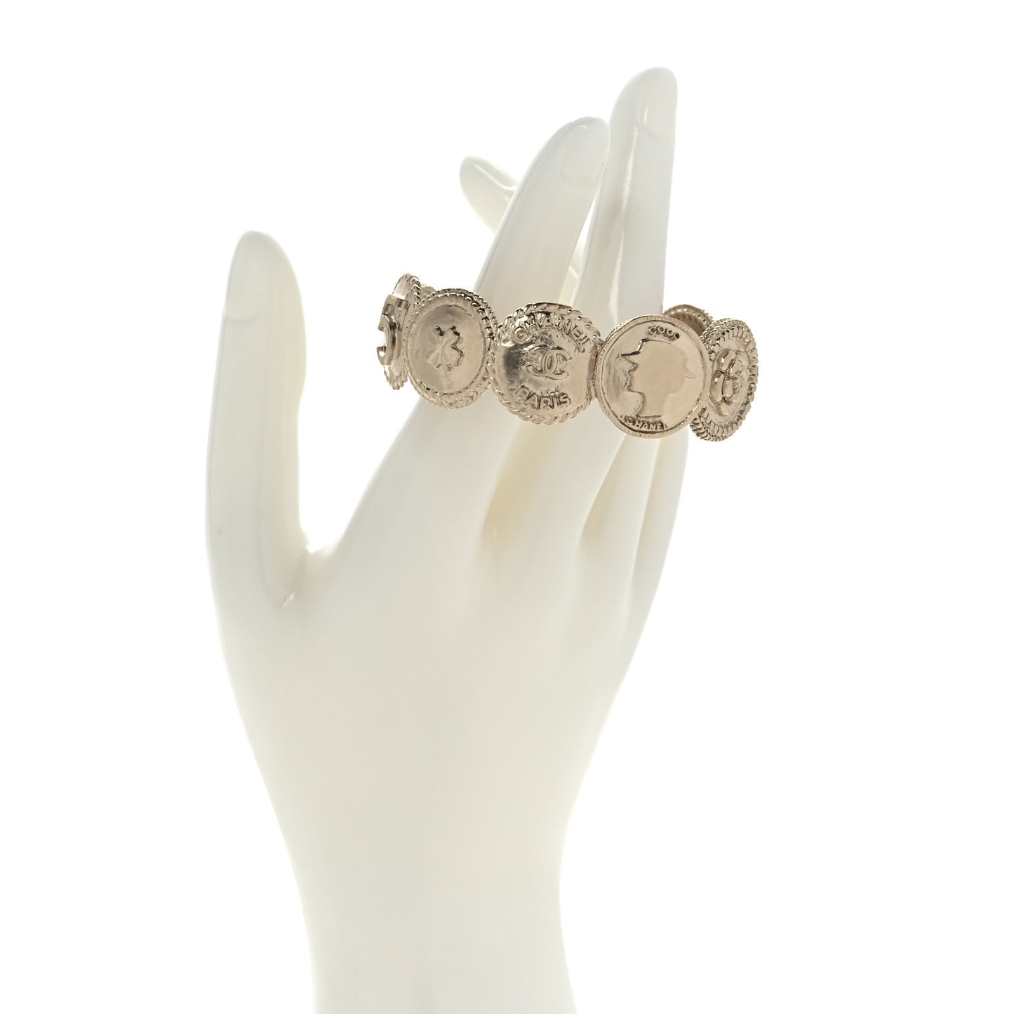 Medallion Precious Symbols Cuff Gold