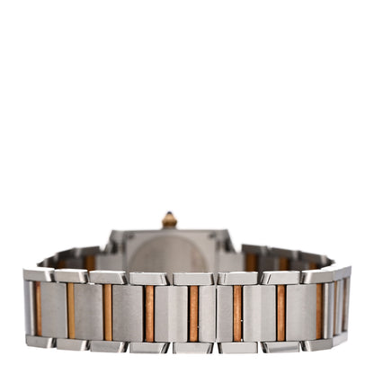 Cartier Stainless Steel 18K Yellow Gold 20mm Tank Francaise Quartz Watch 3 of 4