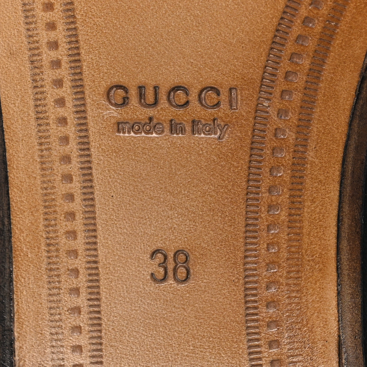 Gucci Calfskin Womens Jordaan Loafers 38 Green 8 of 11