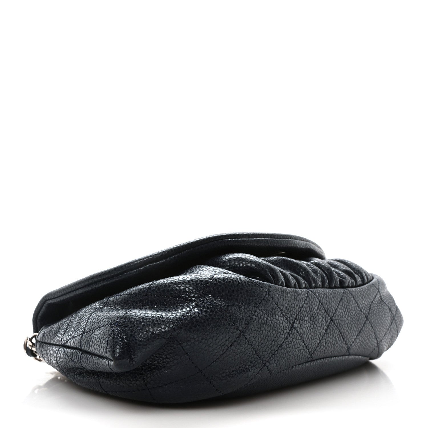 Chanel Caviar Half Moon Wallet On Chain WOC Dark Blue 4 of 11