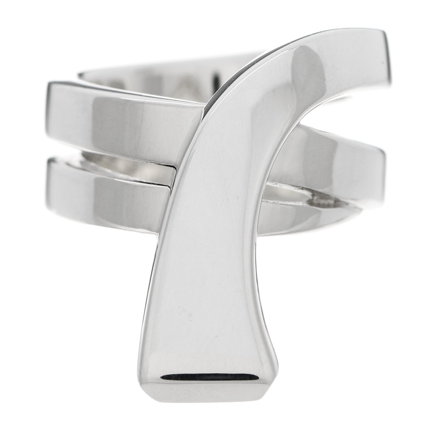 Hermes Sterling Silver Clou de Forge Ring 50 5.25 1 of 7