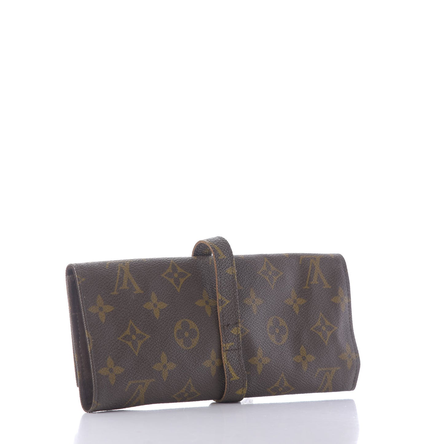Monogram Saks Jewelry Roll Pouch