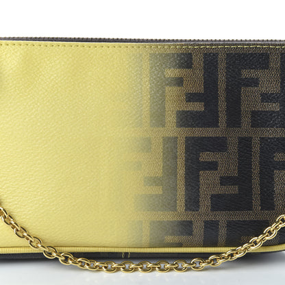Fendi Zucca Spalmati Ombre Pochette Tobacco Cedro 10 of 11