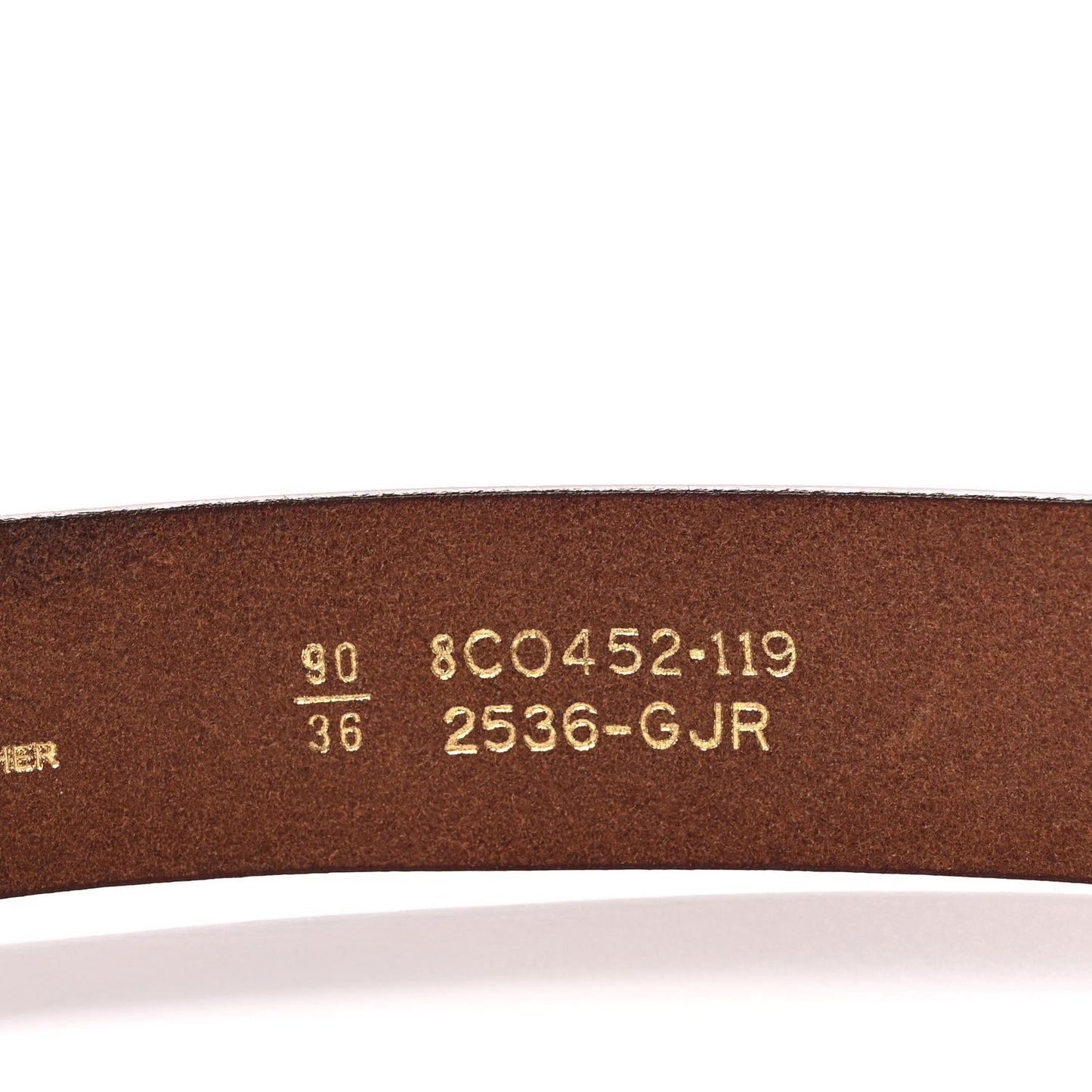 Calfskin Belt 90 36 Brown