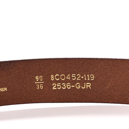 Fendi Calfskin Belt 90 36 Brown 4 of 8