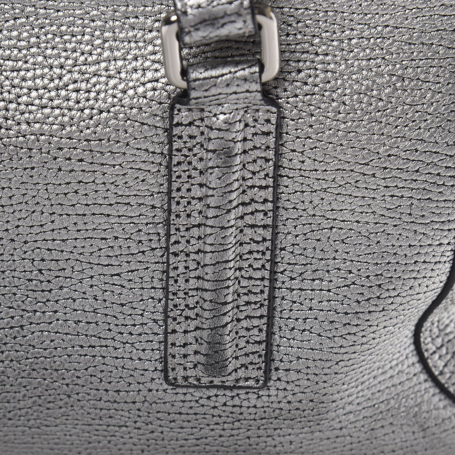 3.1 Textured Calfskin Medium Pashli Satchel Silver