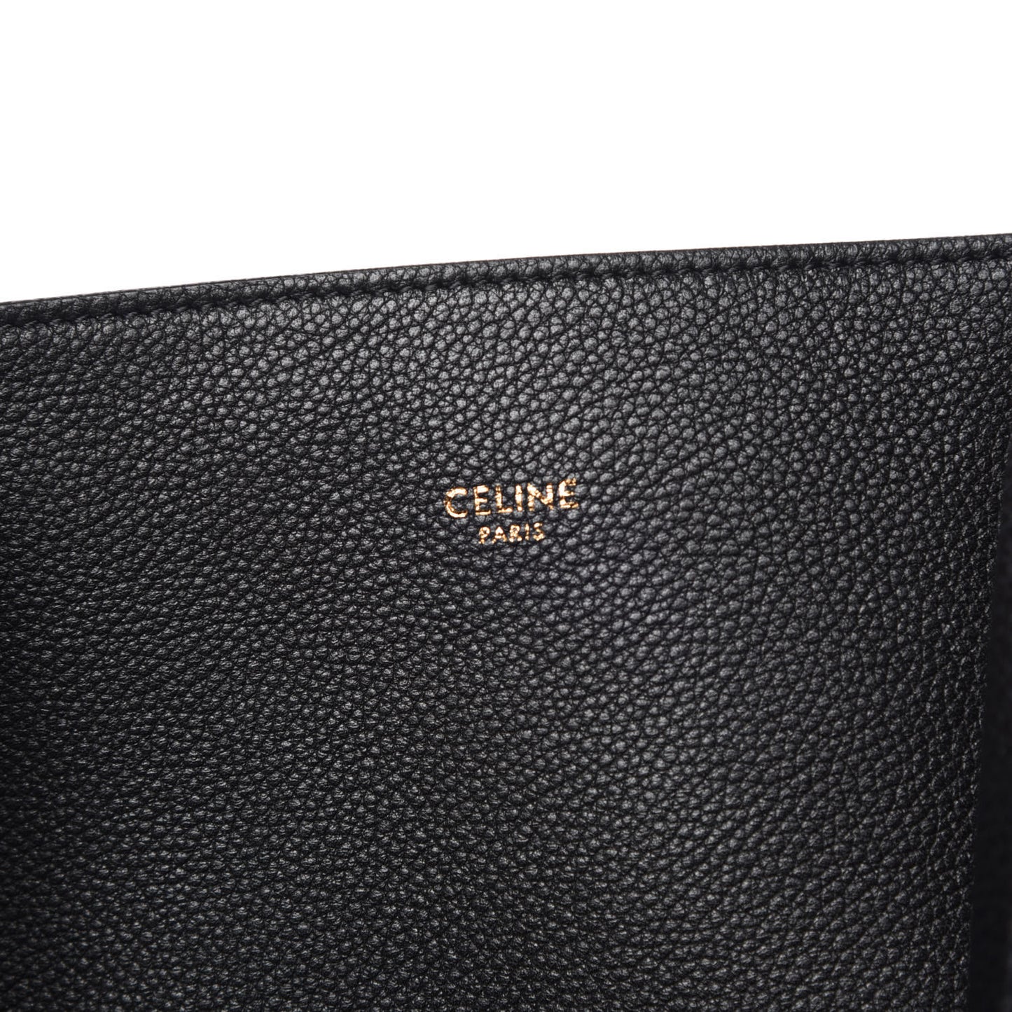 Soft Grained Calfskin Small Belt Cabas Phantom Black