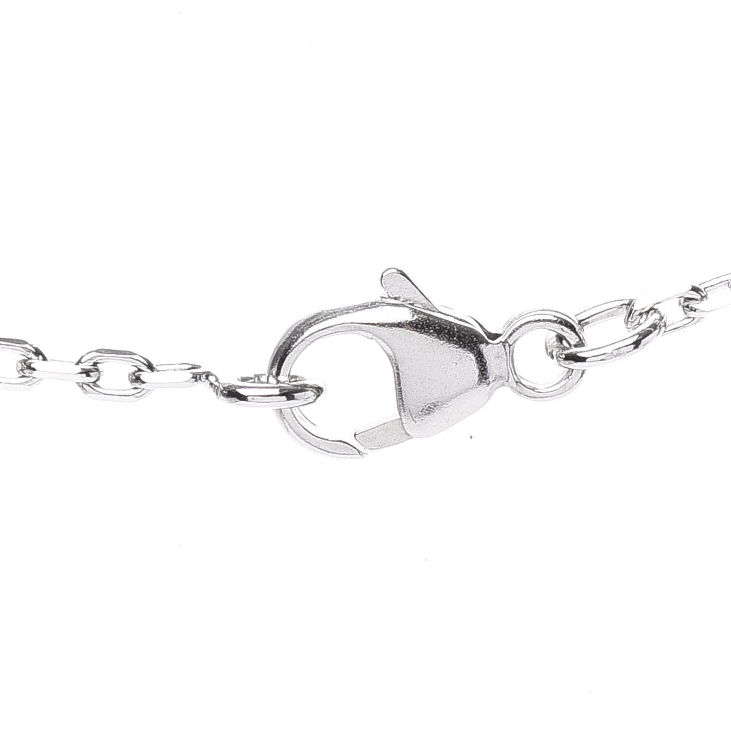 Lacquered Palladium Pop H Pendant Necklace Black