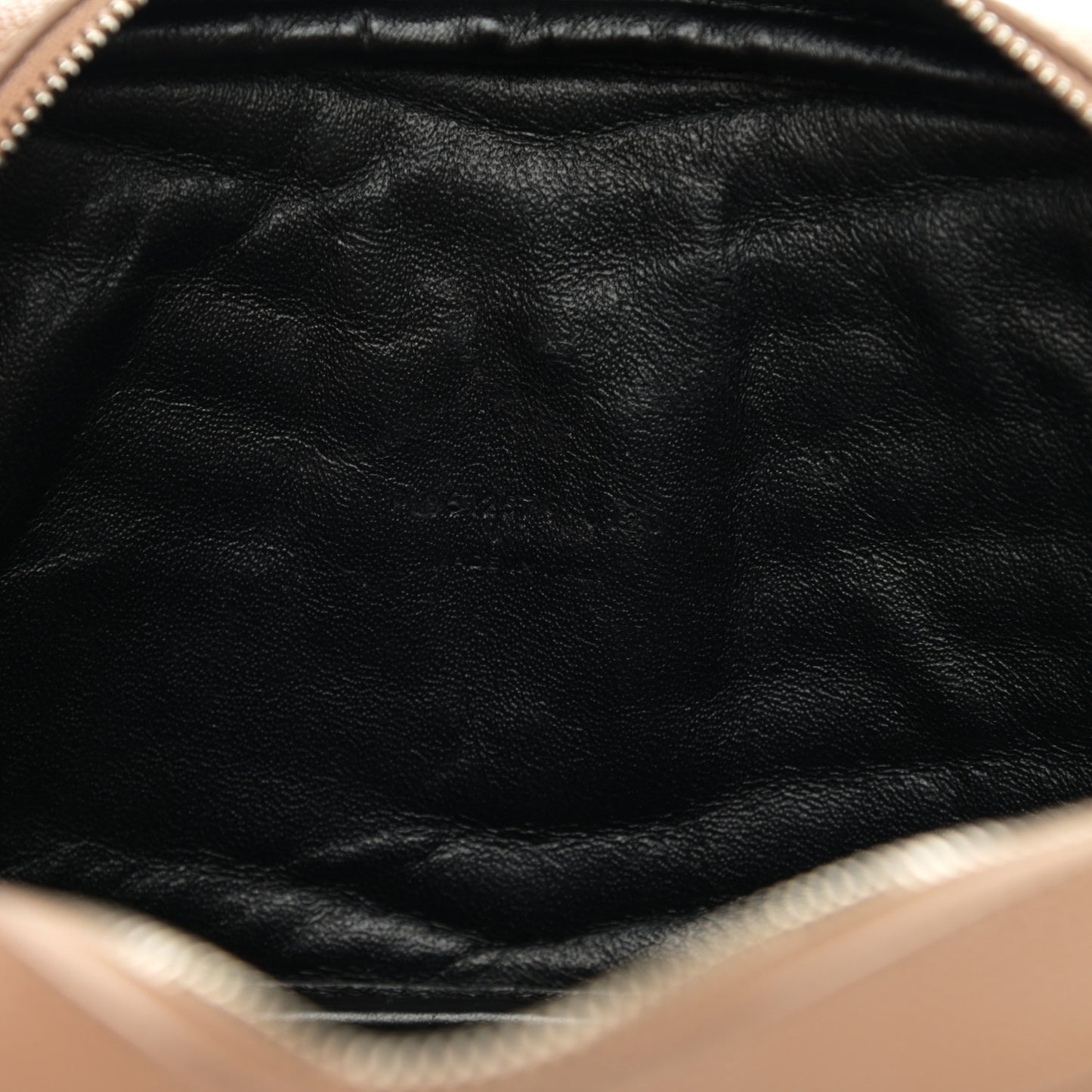Grain De Poudre Matelasse Monogram Mini Lou Camera Bag Dark Beige