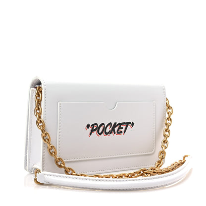 Off-White OFF WHITE Calfskin Jitney 0.5 Virgil Was Here Crossbody Bag White 2 of 6