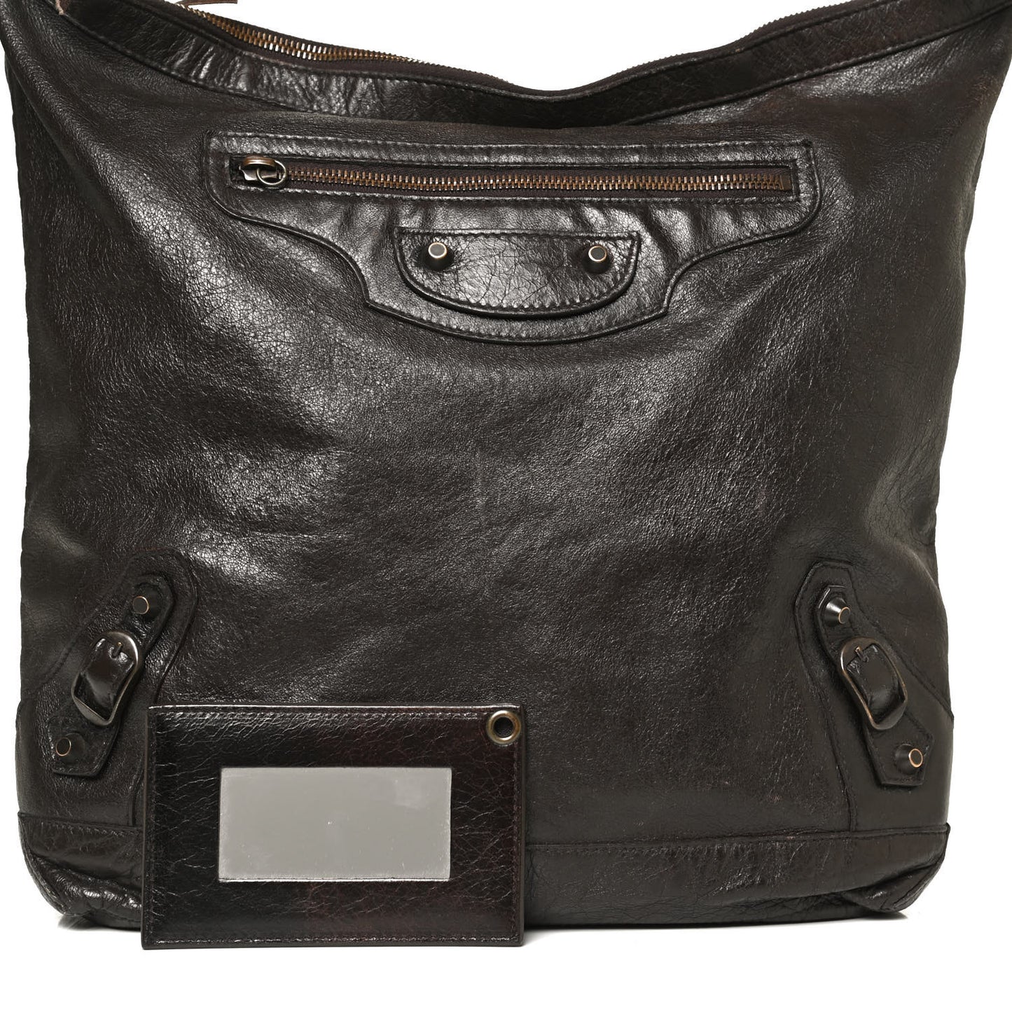 Agneau Classic Hardware Day Hobo Charbon