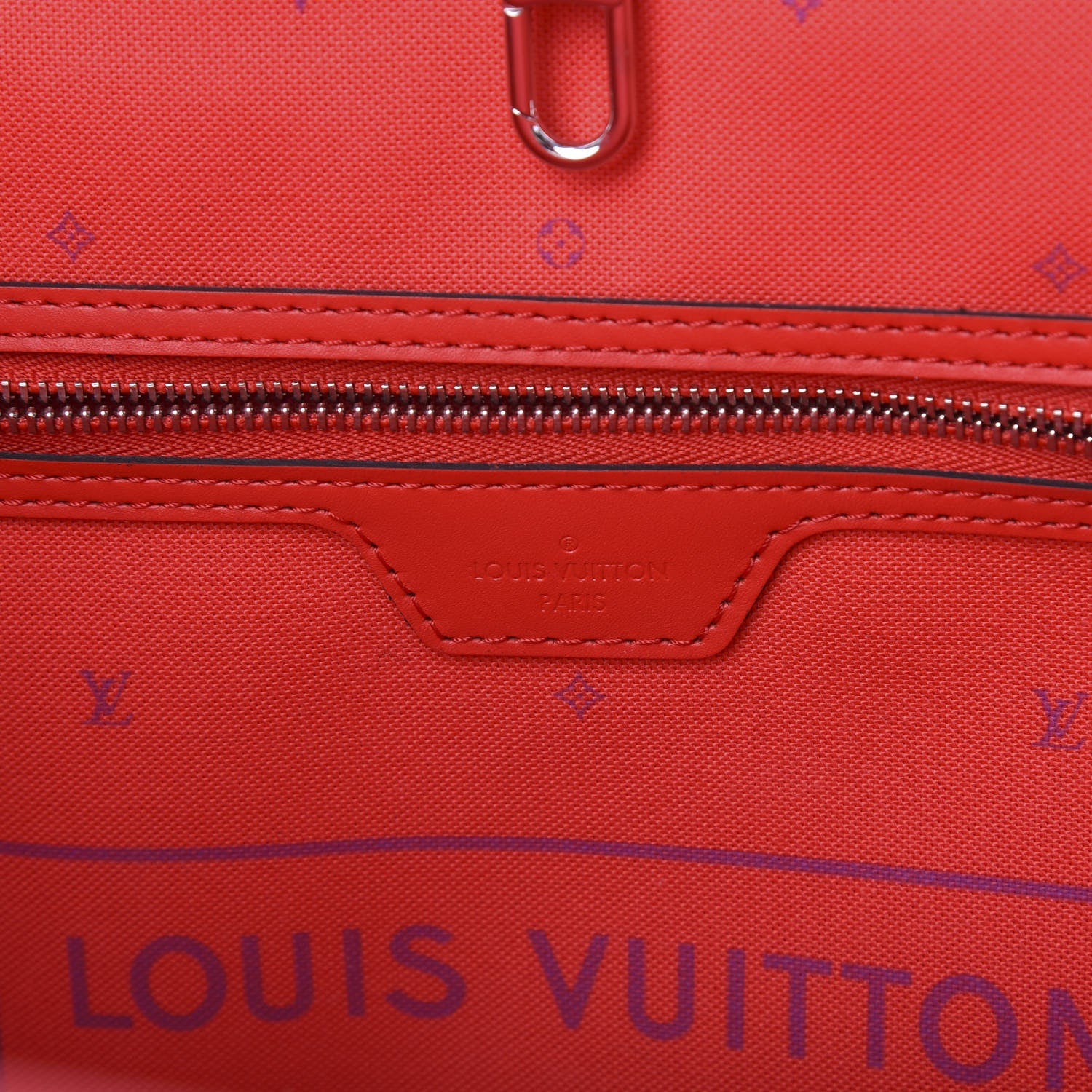 Louis Vuitton Monogram Escale Neverfull MM Rouge 6 of 11