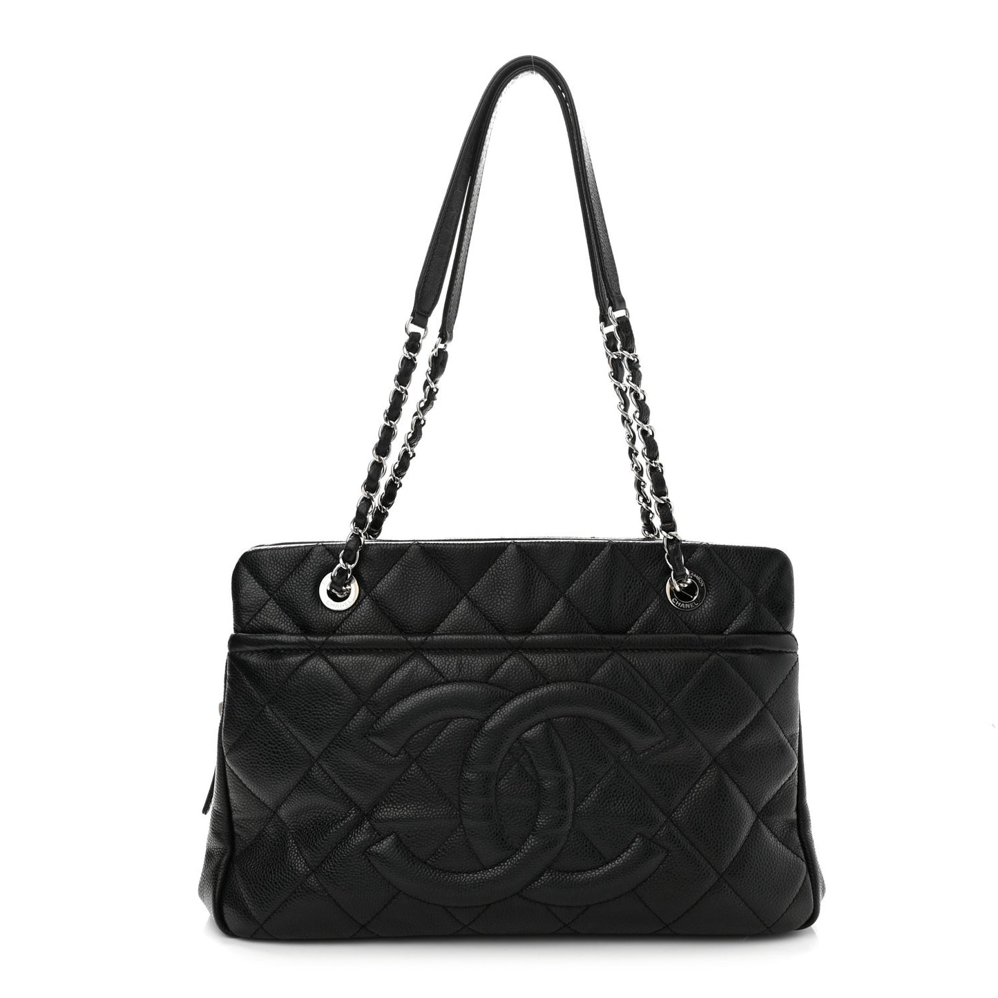 Caviar Quilted CC Timeless Soft Tote Black
