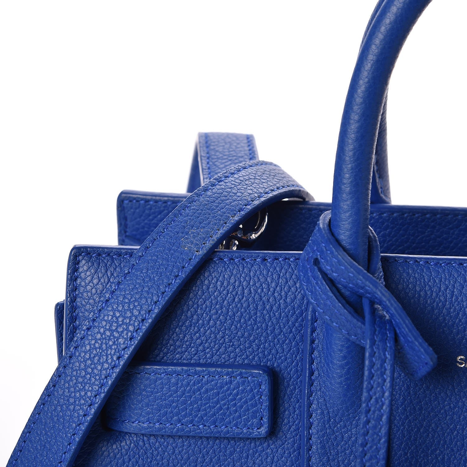 Saint Laurent Calfskin Nano Sac De Jour Royal Blue 8 of 8