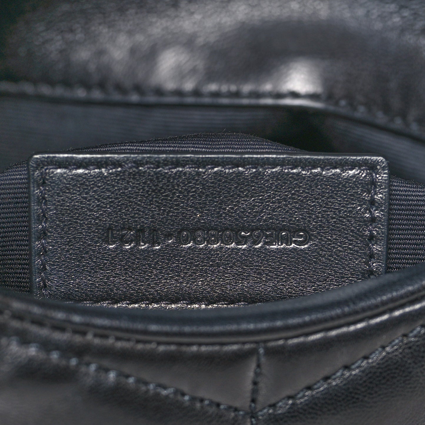 Lambskin Monogram Loulou Puffer Pouch Clutch Black
