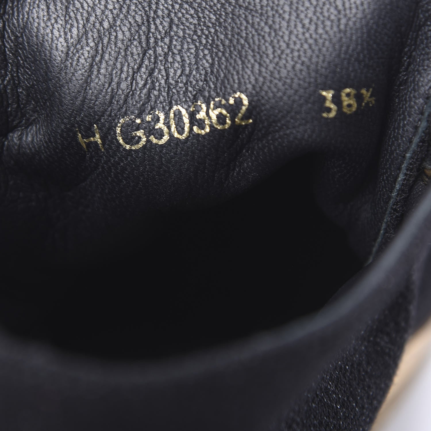 Chanel Tweed Metallic Lambskin High Top Sneakers 38.5 Black Gold 8 of 8