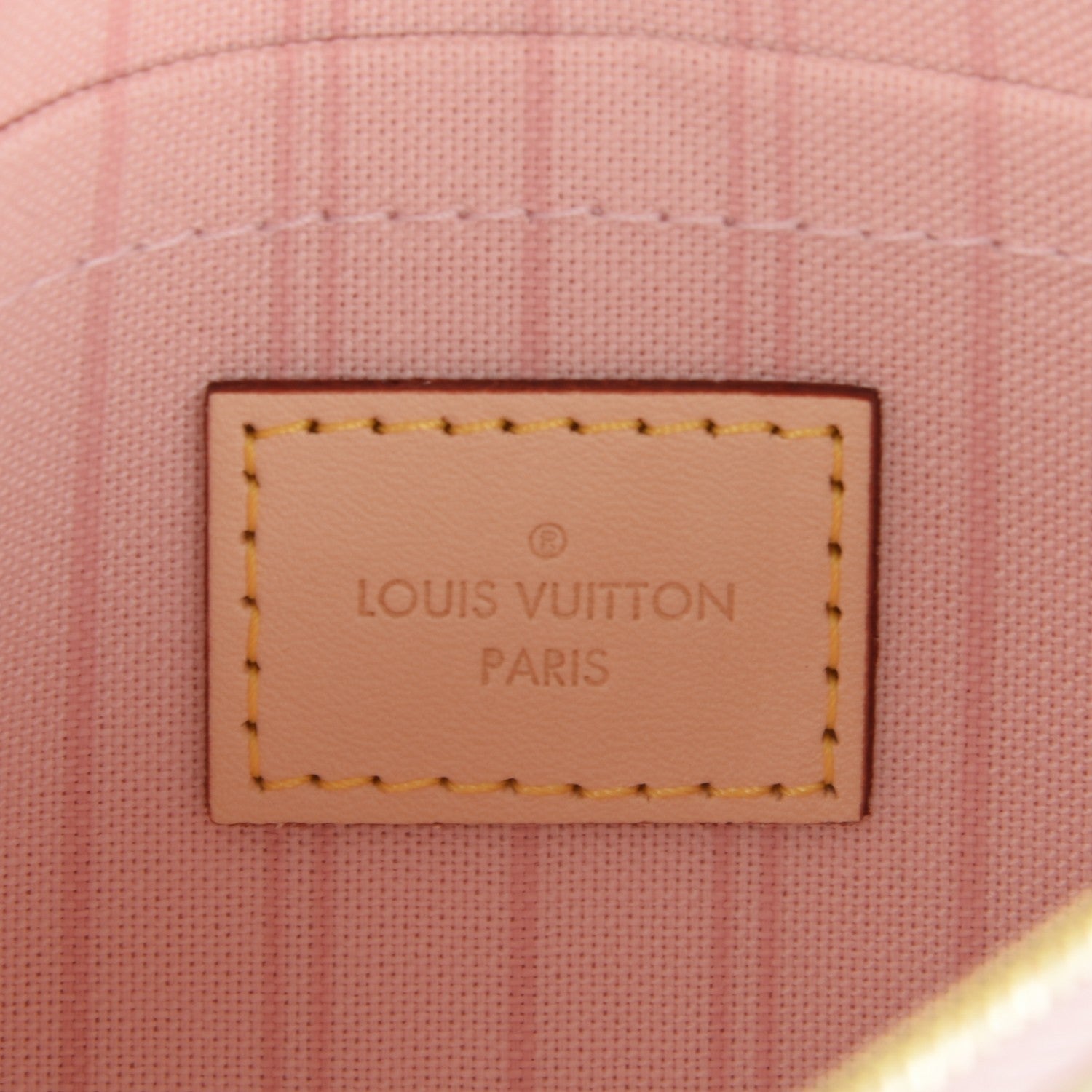 Louis Vuitton Damier Azur Neverfull MM GM Pochette Rose Ballerine 6 of 7