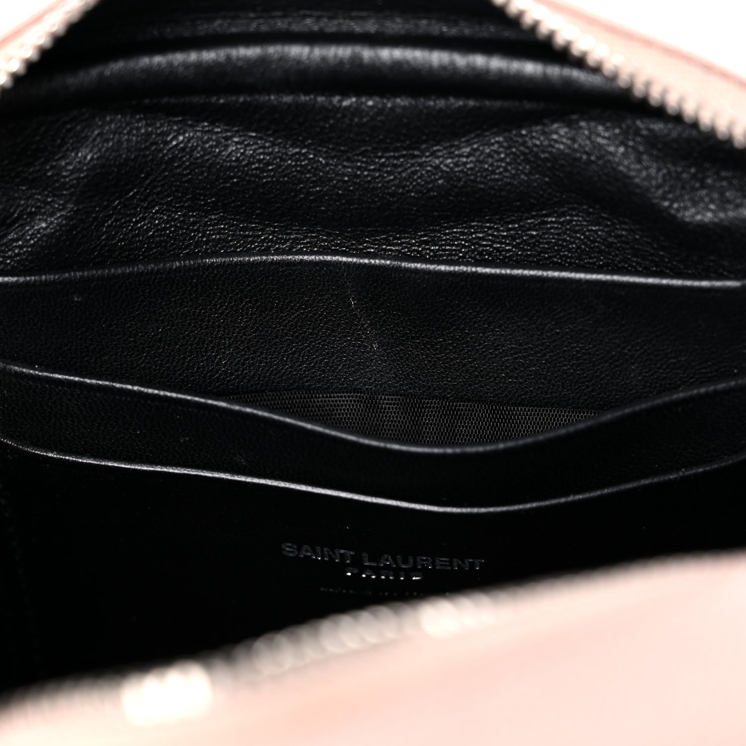 Saint Laurent Grain De Poudre Matelasse Monogram Mini Lou Camera Bag Marble Pink 10 of 11