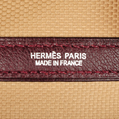 Hermes Toile Buffle Skipper Garden Party 36 MM Prune 6 of 7