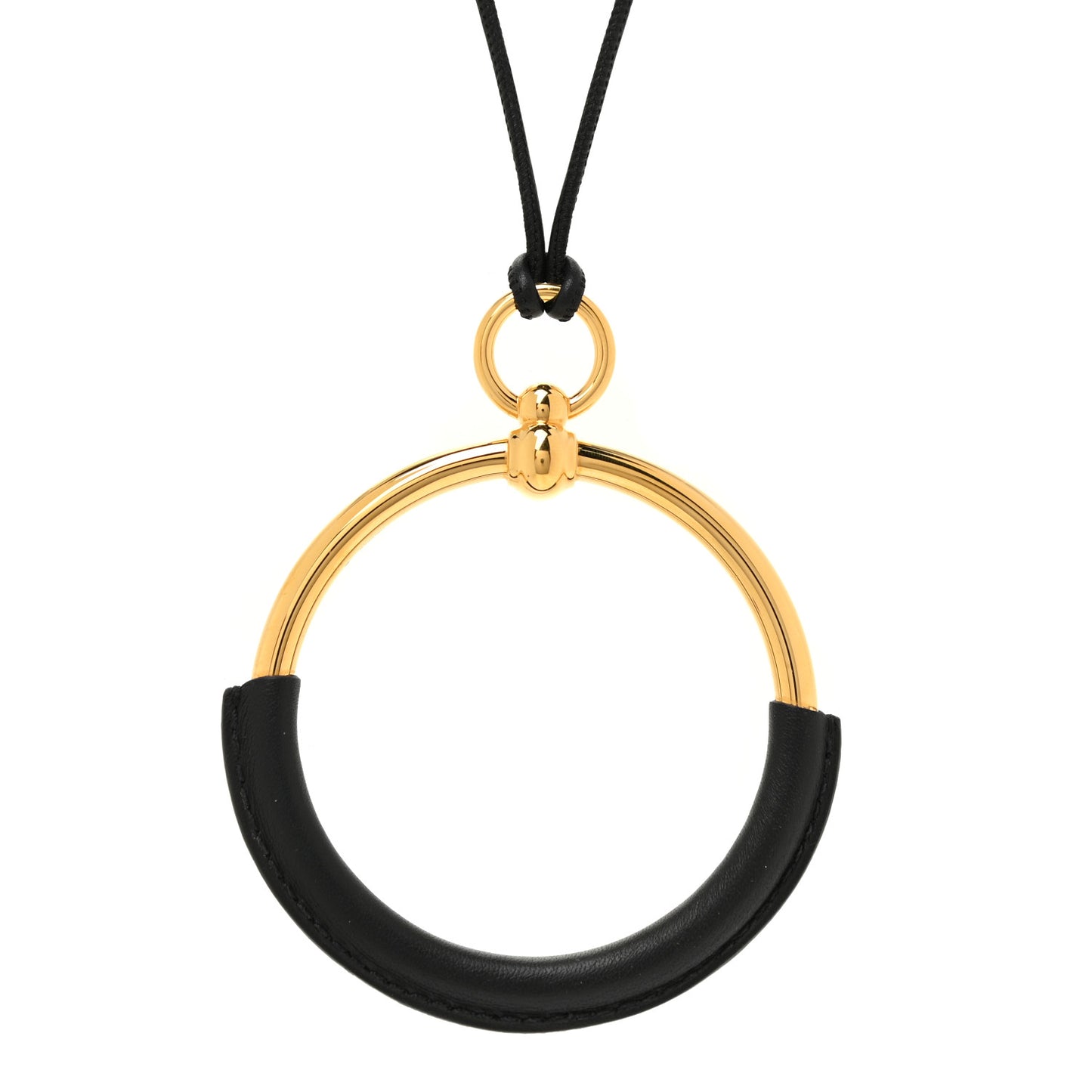 Swift Grand Loop Pendant Necklace Black