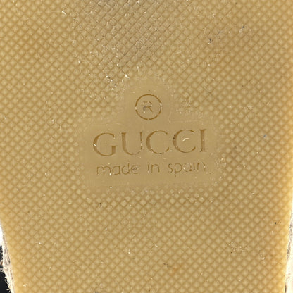 Gucci Nappa Matelasse GG Marmont Ankle Wrap Platform 35/120mm Espadrille Wedges 38.5 Black 9 of 10