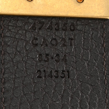Gucci Calfskin Double G Reversible 37mm Belt 85 34 Black Cocoa 6 of 7
