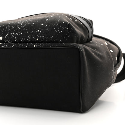 Saint Laurent Canvas City Backpack Black White 10 of 10