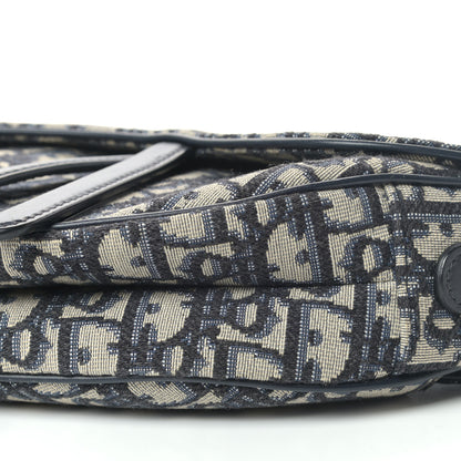 Christian Dior Oblique Saddle Bag Blue 8 of 8