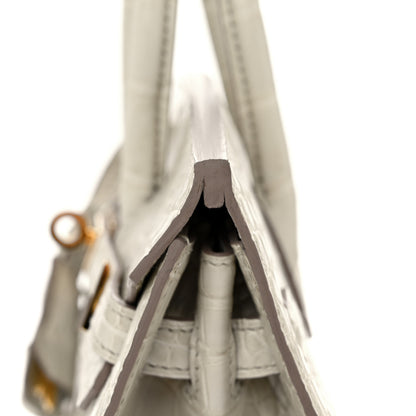 Hermes Matte Alligator Birkin Sellier 25 Beton 11 of 13