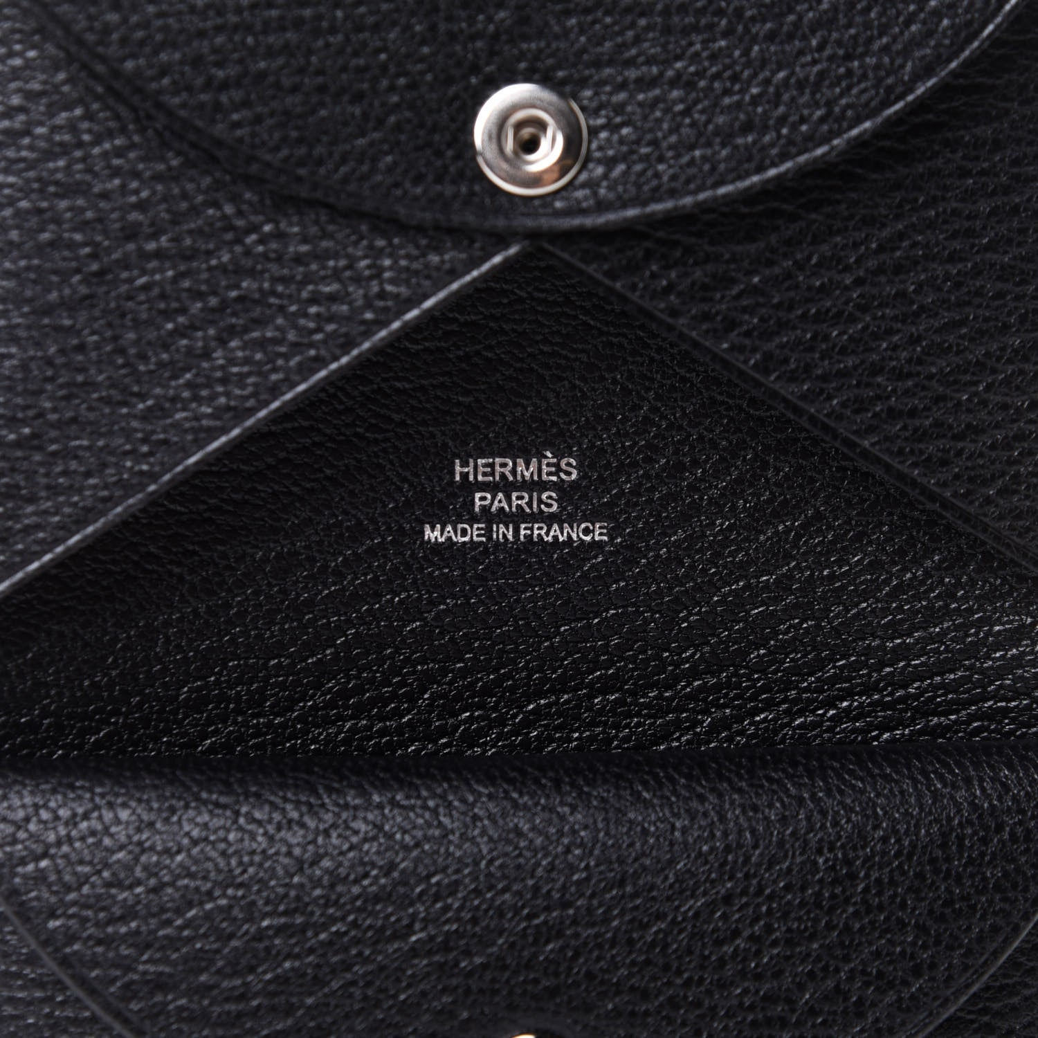 Hermes Chevre Mysore Calvi Duo Card Case Black 6 of 10