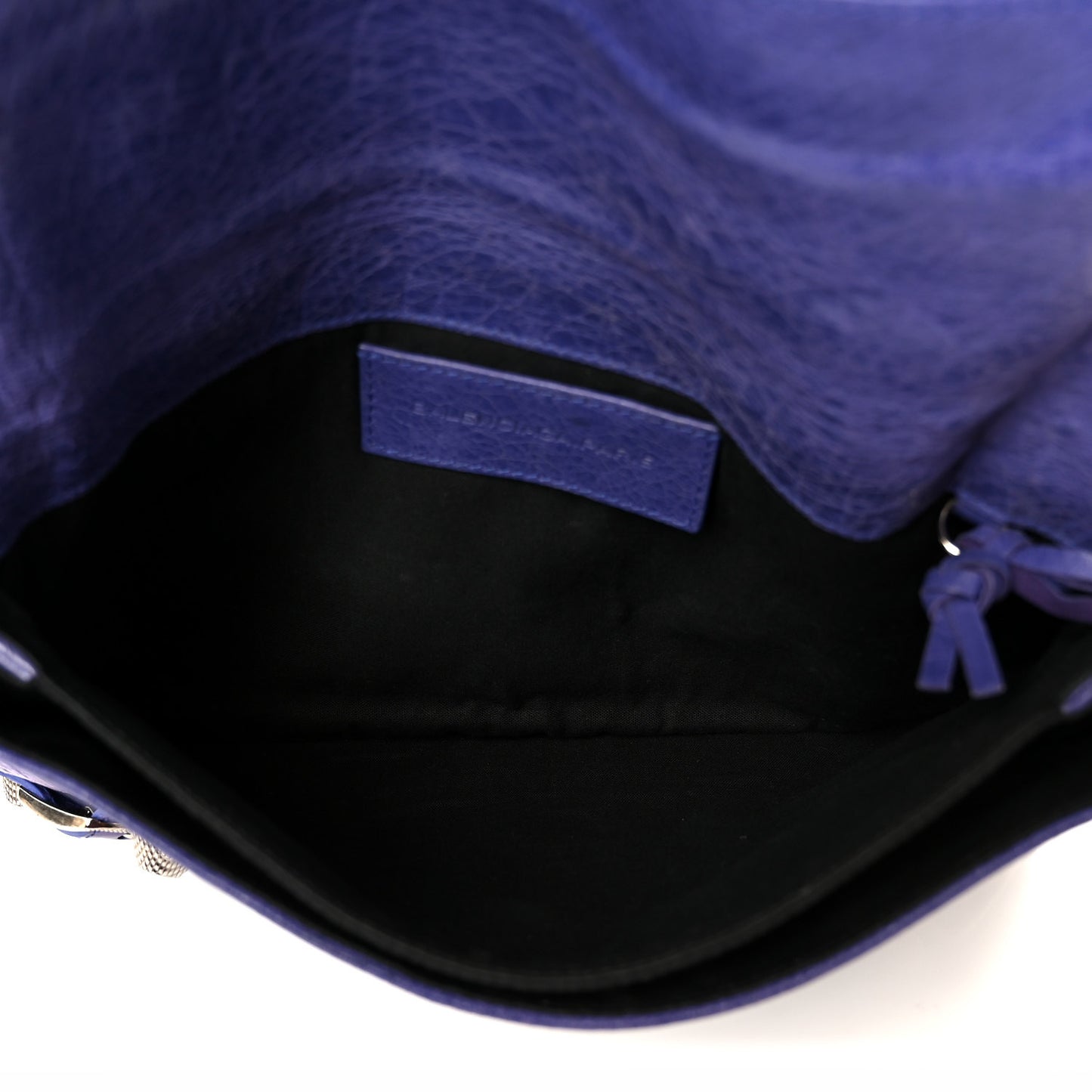 Agneau Giant 21 Rose Gold Hardware Envelope Clutch Bleu Lavande
