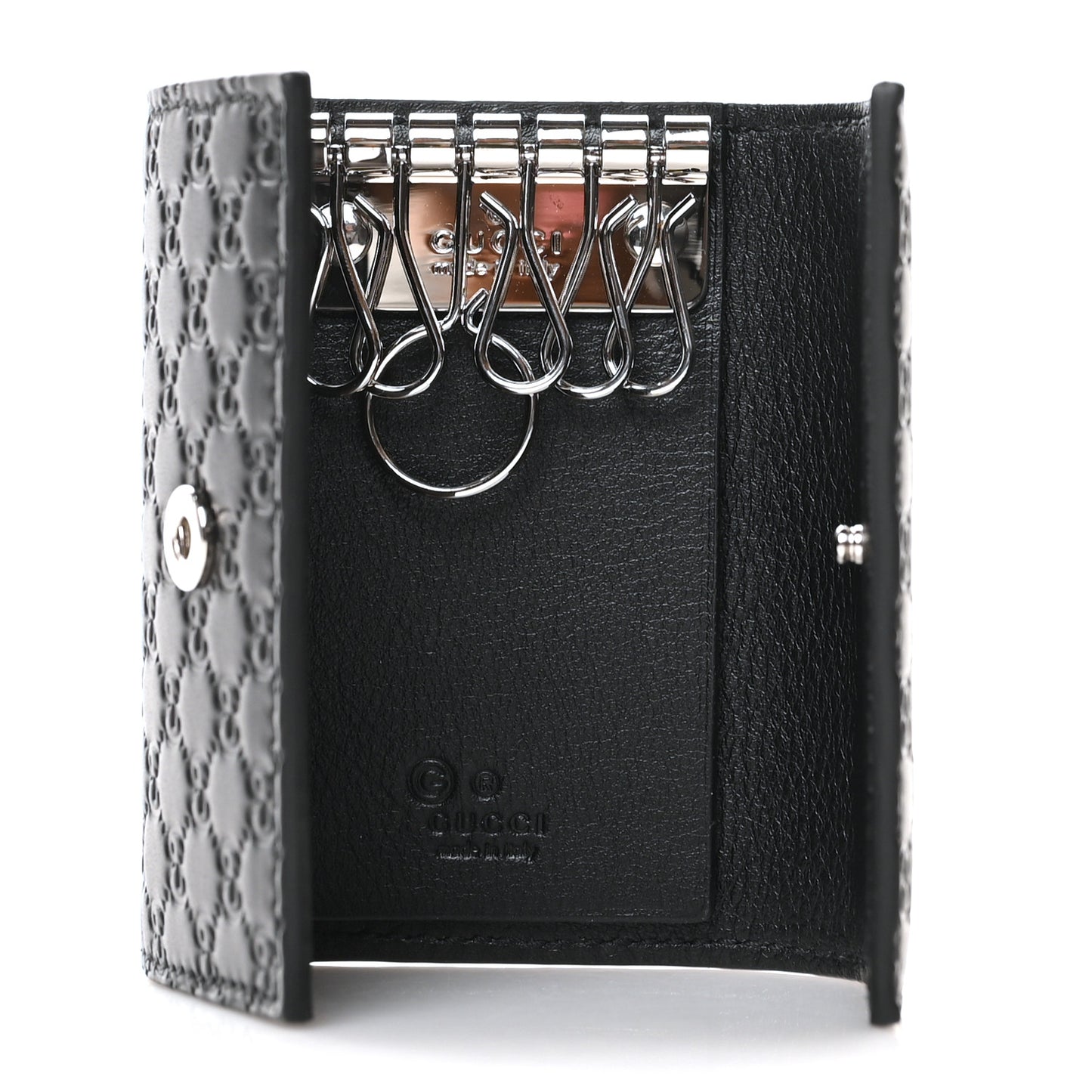 Microguccissima 6 Key Holder Case Black