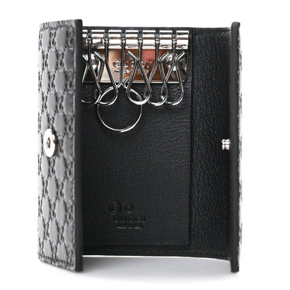 Gucci Microguccissima 6 Key Holder Case Black 5 of 8