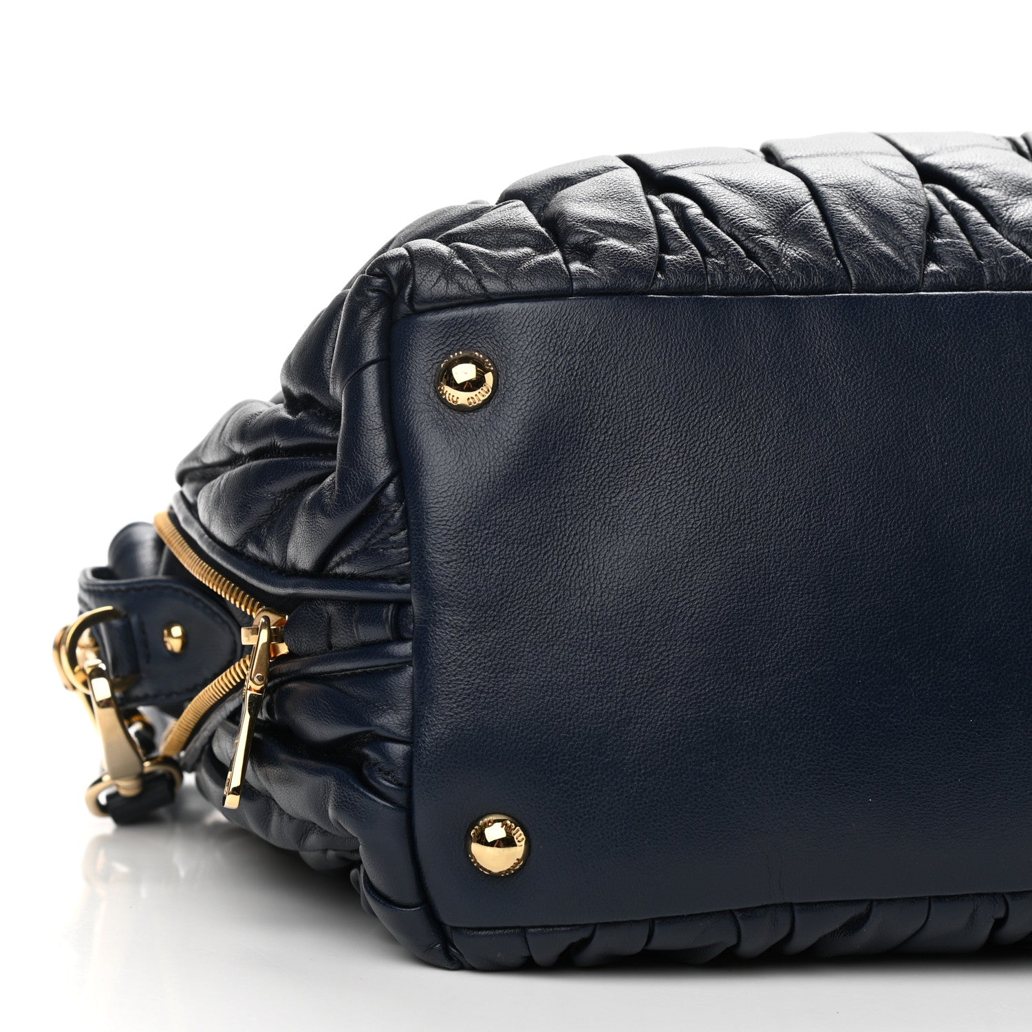 Miu Miu Nappa Matelasse Bauletto Top Handle Bleuette 8 of 9
