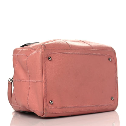Chanel Caviar Square Stitched Bowler Pink 3 of 14