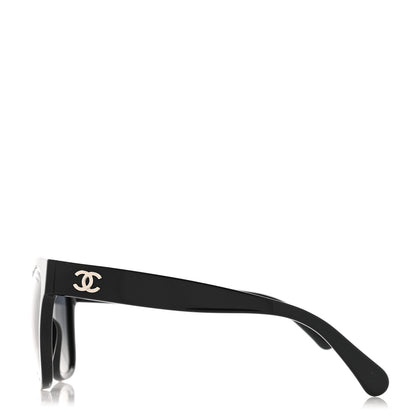 Chanel Acetate Polarized Square CC Sunglasses 5380 Black 3 of 8