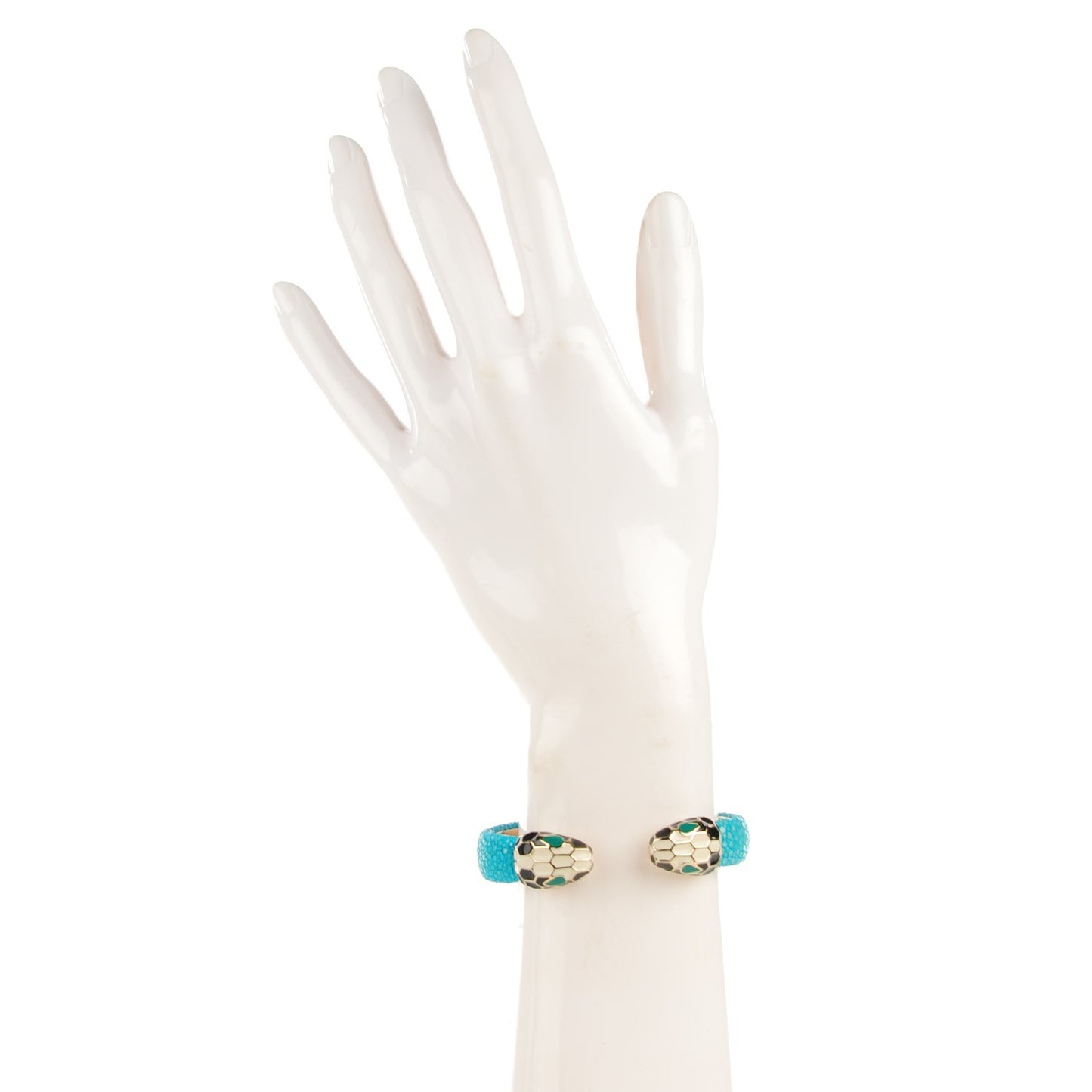 Galuchat Serpenti Forever Bracelet S Aquarelle Turquoise