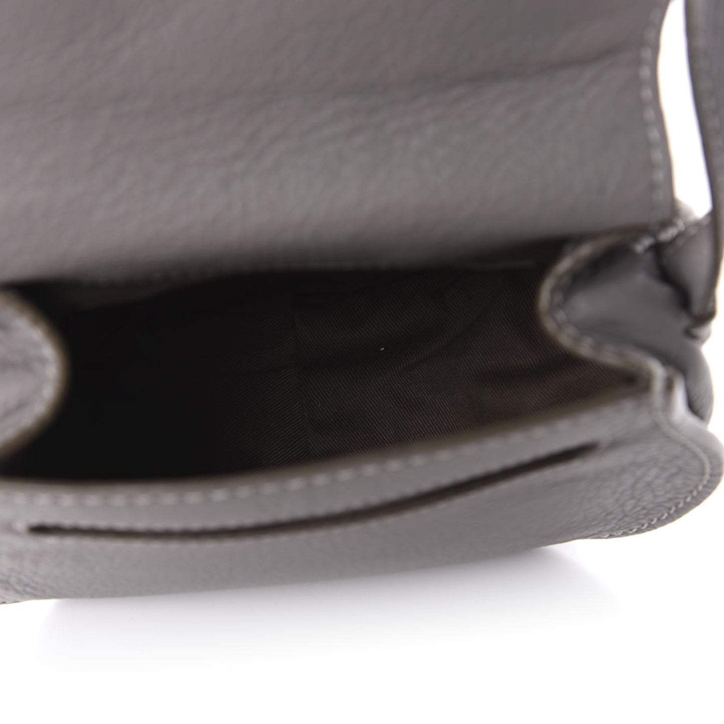 Calfskin Mini Marcie Round Crossbody Bag Cashmere Grey
