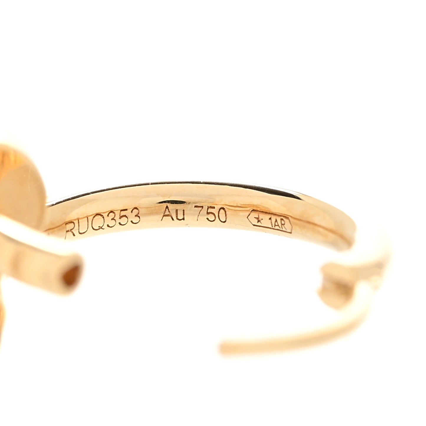 18K Yellow Gold Juste Un Clou Single Hoop Earring
