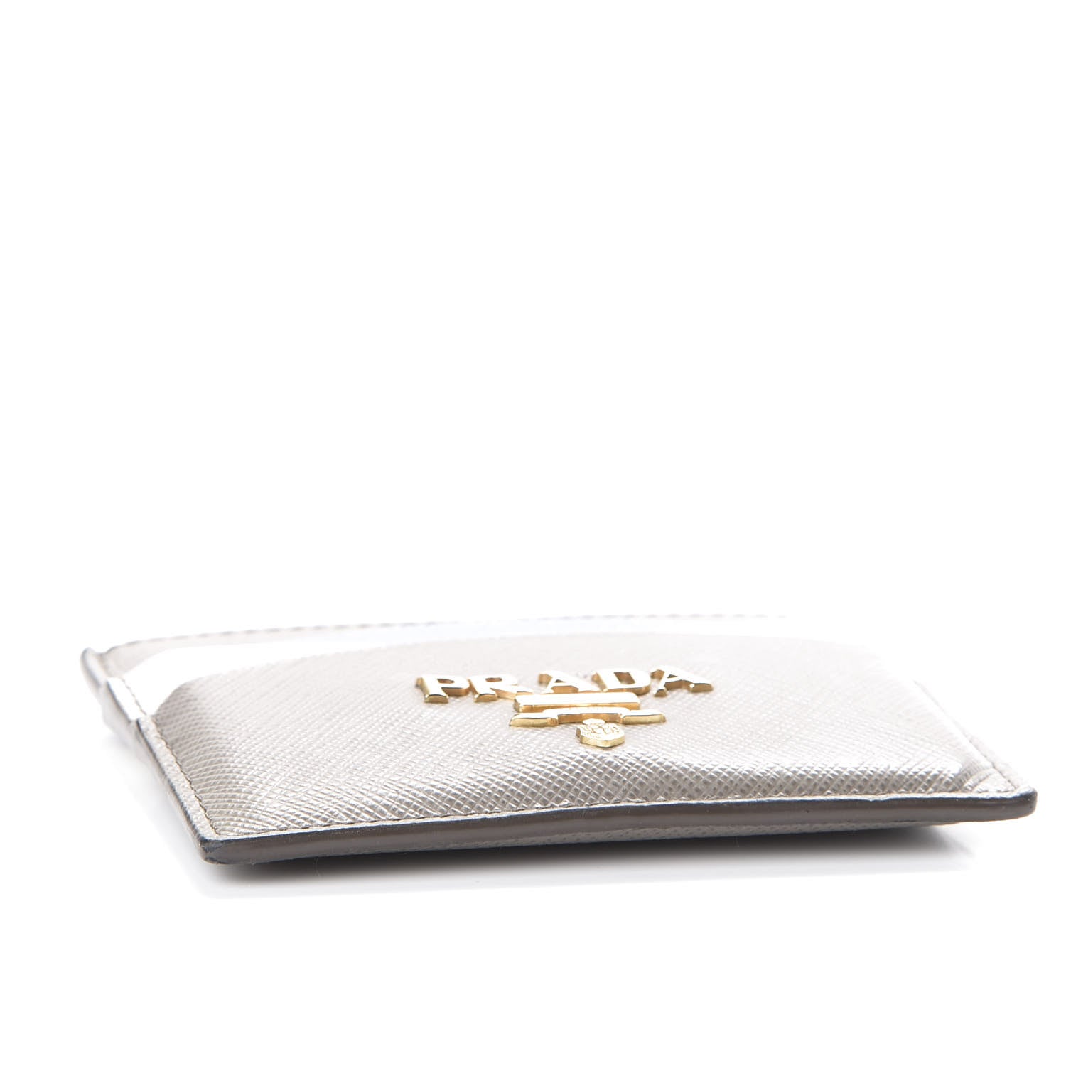 Prada Saffiano Metal Card Case Argilla 3 of 9