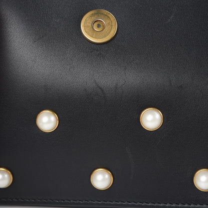 Gucci Nappa Pearl Studded Mini Queen Margaret Broadway Shoulder Bag Black 12 of 12