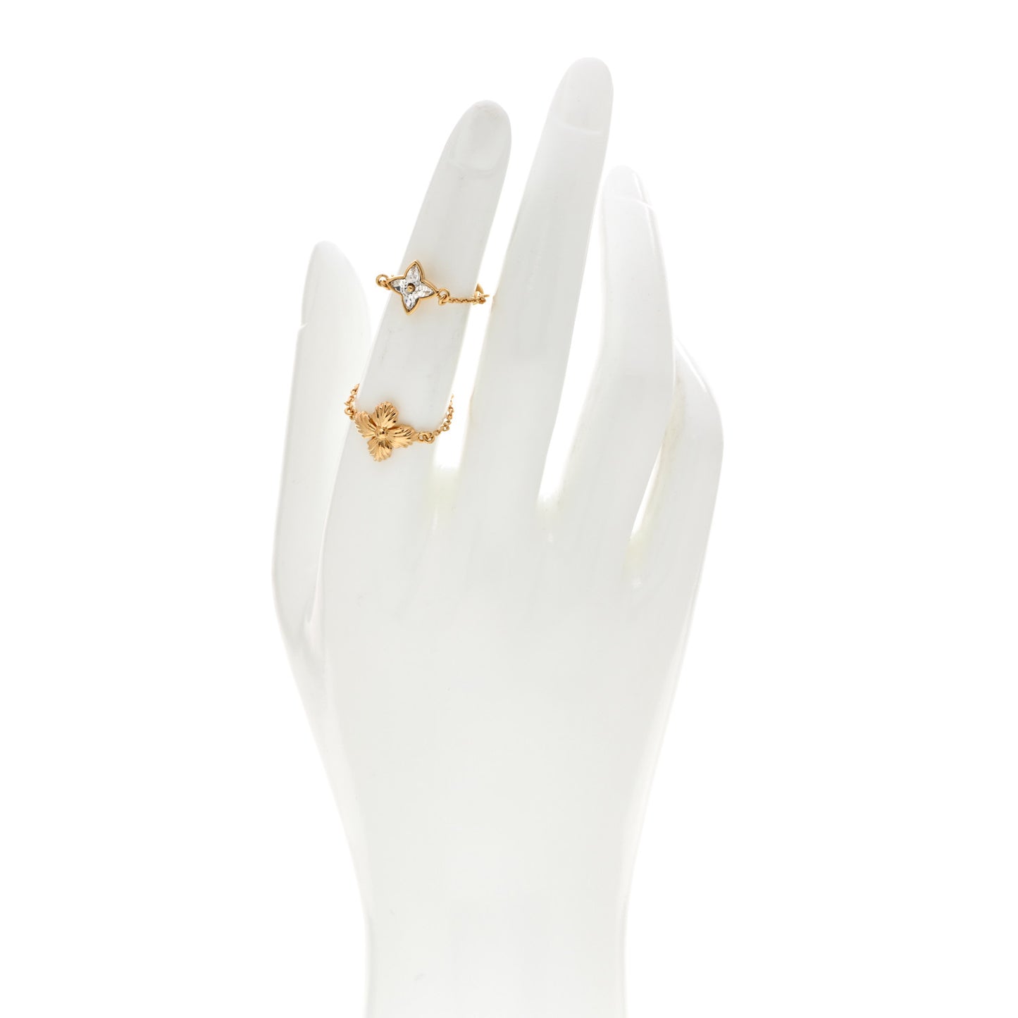 Crystal Blooming Strass Ring Set S 45 3.25 Gold