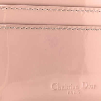 Christian Dior Patent Cannage Lady Dior Card Holder Rose Clair 9 of 10
